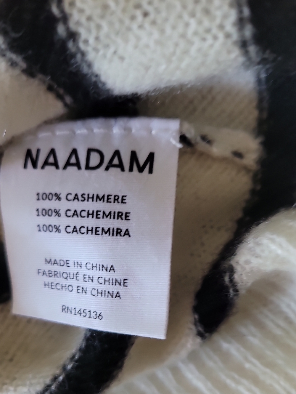 NAADAM Striped Cashmere Oversized Hoodie - Picture 10 of 11